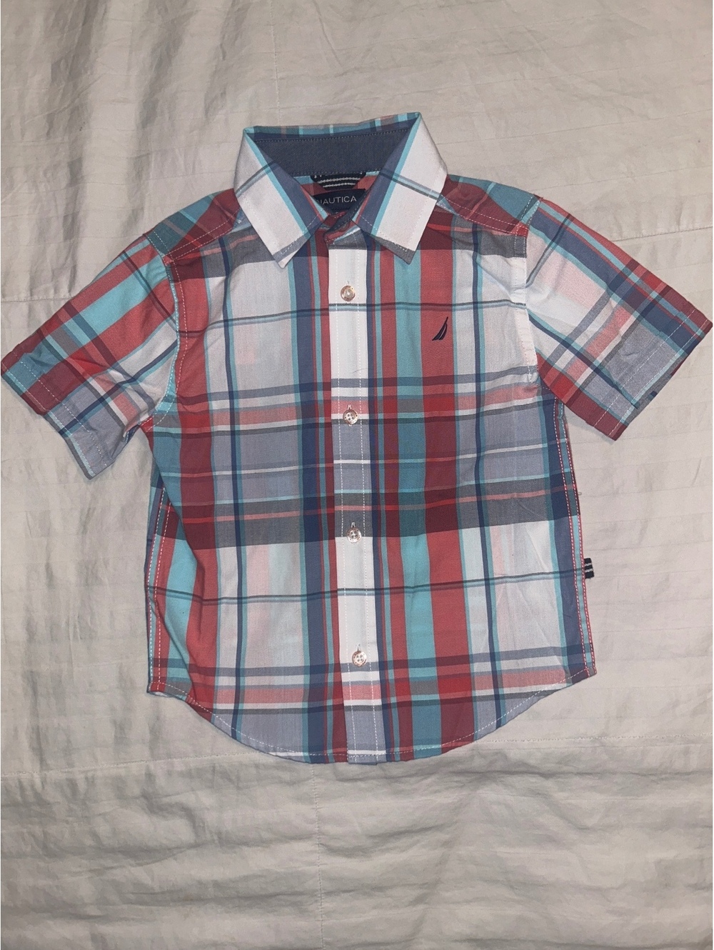 Toddler Boy Nautica Boys Button Up Shirt Sz 4